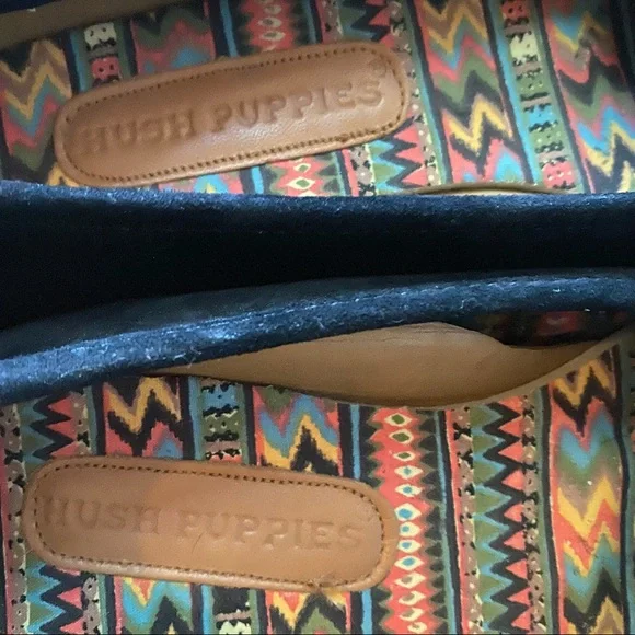 Aztec Western Boho Suede Hush Puppies Loafers Sz 8.5 - Picture 11 of 12